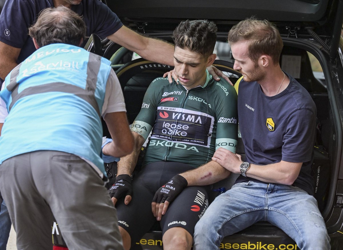 Opgave Van Aert na val in Vuelta - geen breuken